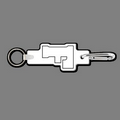 Key Clip W/ Key Ring & Capital Letter F Key Tag